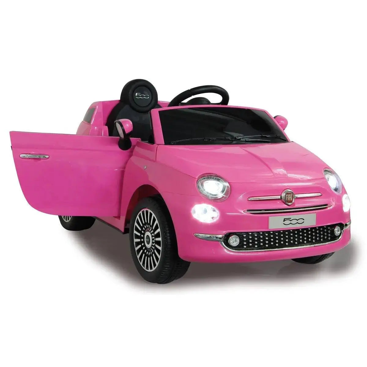 Jamara Ride-on Fiat 500 Roze 12V - megaspullen.nl