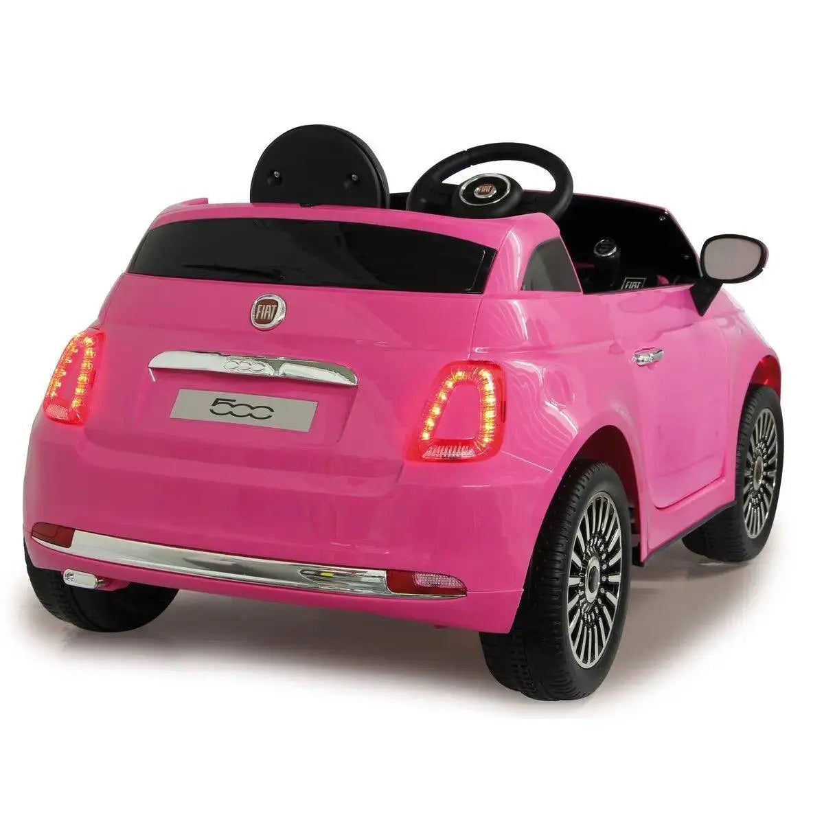 Jamara Ride-on Fiat 500 Roze 12V - megaspullen.nl