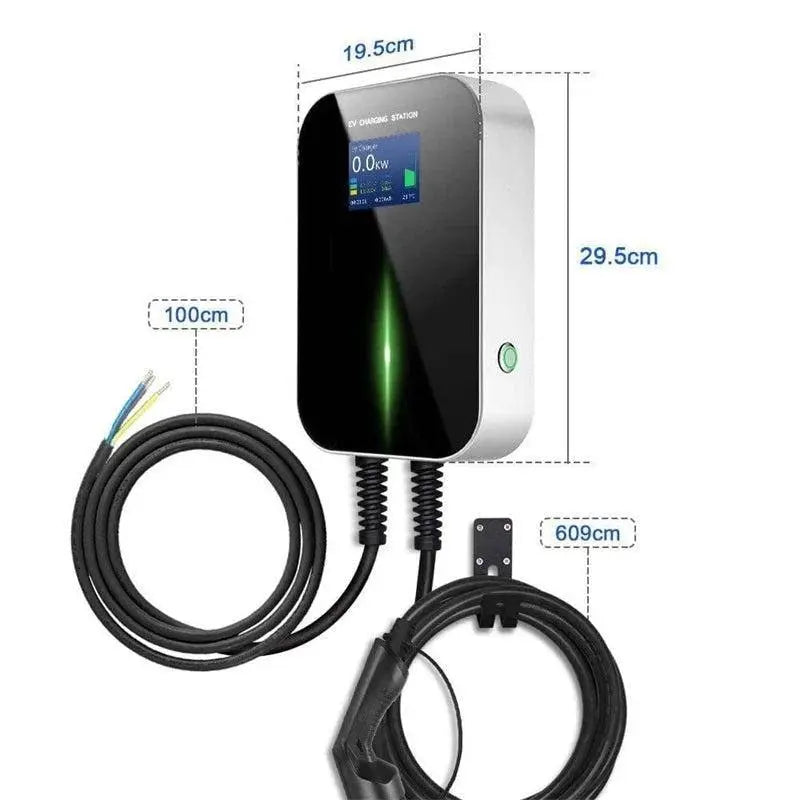 Autolader APP 3-fase 11KW met 6 meter Type 2 kabel, geschikt voor elektrische voertuigen, door megaspullen.nl