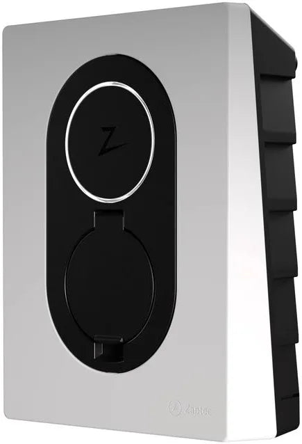 Zaptec deksel voor laadpaal, zwart kunststof, passend bij elektrische laadstation, zichtbaar op de afbeelding