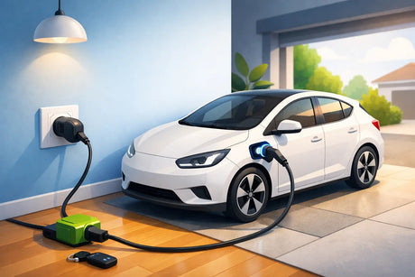 Elektrische auto veilig opladen via stopcontact