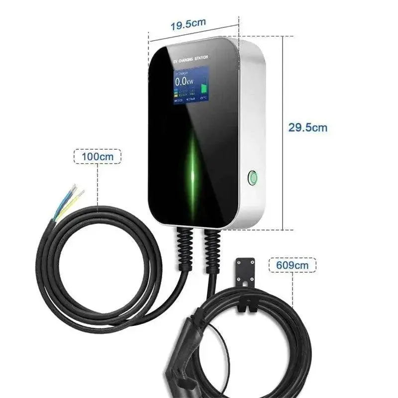 Autolader met APP, 3-fase 22KW, Type 2, met 6 meter kabel, geschikt voor elektrisch laden van auto's.