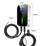 Draadloze Wallbox 11KW autolader met 6 meter Type 2 kabel, geschikt voor elektrisch laden van auto's.