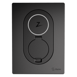 Zwart Zaptec Go laadpaal met socket, 22 kW, 4G en WiFi, automatische load balancing voor elektrische voertuigen
