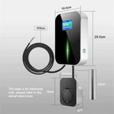 Besen Autolader 3-fase 22KW Type 2 socket met app, zichtbaar met kabel en laadpoort voor elektrische auto