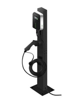 Besen bevestigingspaal voor laadstation, stevige metalen steun met bevestigingsmateriaal voor elektrische laadpunten.
